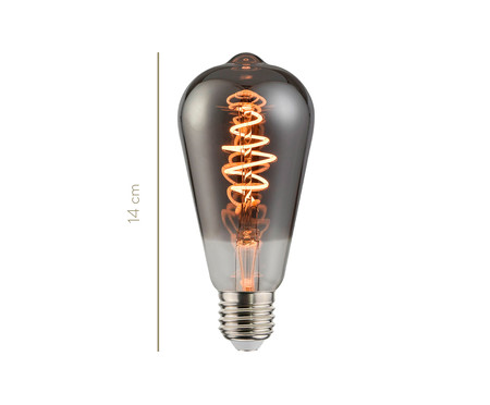 Lâmpada de Led Filamento 5W Rick Preta - Bivolt | WestwingNow