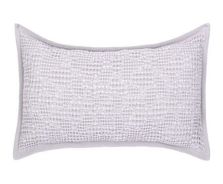 Porta-Travesseiro Jacquard Favo Cinza Gris | Westwing