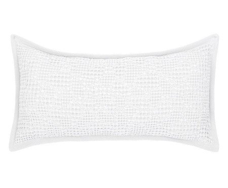 Porta-Travesseiro Jacquard Favo Branco