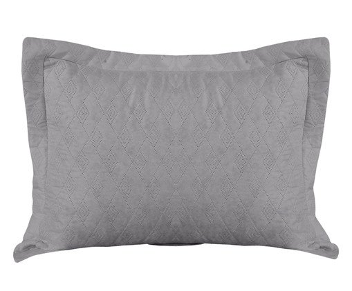 Porta-Travesseiro Matelassê Ultrassonic Noruega Chumbo, multicolor | WestwingNow