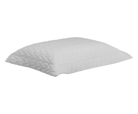 Porta-Travesseiro Zig Prateado 200 Fios - 50X70cm | Westwing