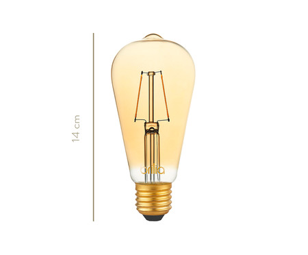 Lâmpada de Led Filamento 2,5W Cauê Luz Amarela - Bivolt | WestwingNow