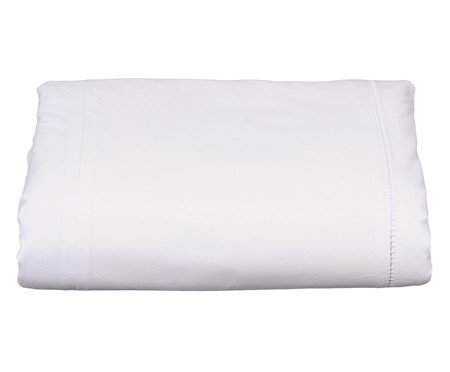 Saia para Cama Box Ponto Palito Branca 200 Fios | Westwing