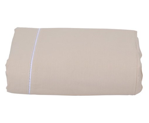 Saia para Cama Box Ponto Palito Cáqui 200 Fios, beige | WestwingNow