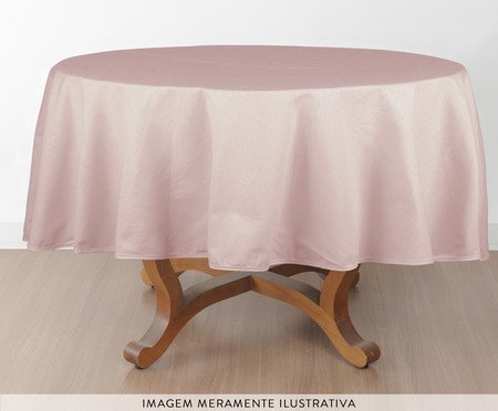 Toalha de Mesa Redonda Panamá Rosê | Westwing