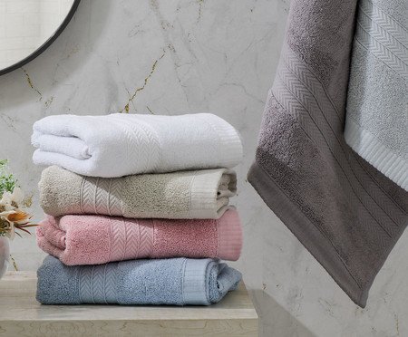 Toalha de Rosto Naturalle Fashion Branca | Westwing