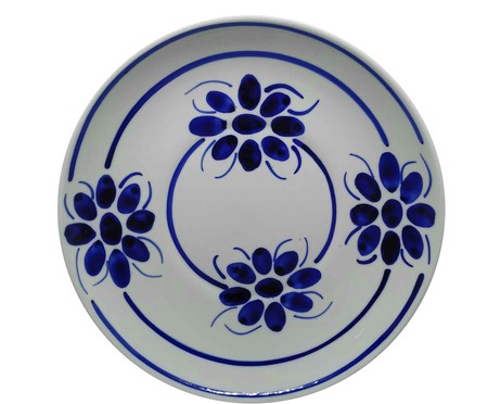 Prato Raso Floral - Azul