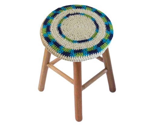 Banquinho Leila Azul, Azul | WestwingNow