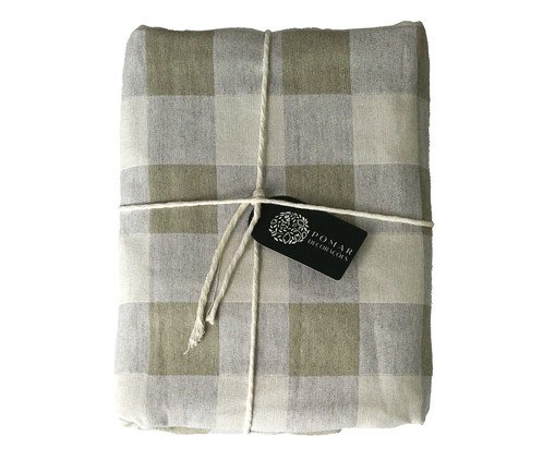 Toalha de Mesa Cinza e Bege, Cinza | WestwingNow