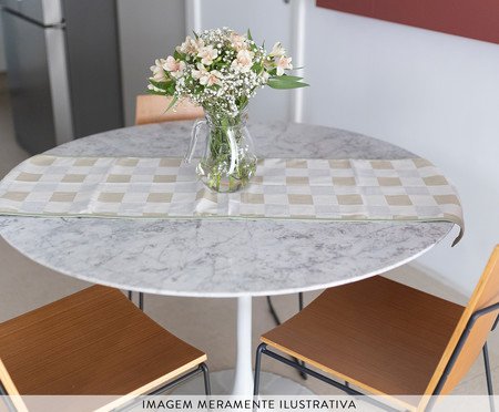 Trilho de Mesa Cinza e Bege | Westwing