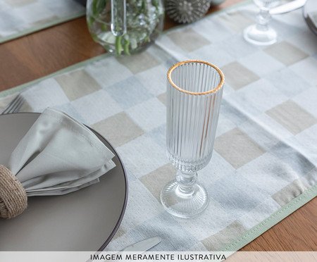 Trilho de Mesa Cinza e Bege | Westwing