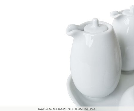 Galheteiro em Porcelana Brusque - Branco | Westwing