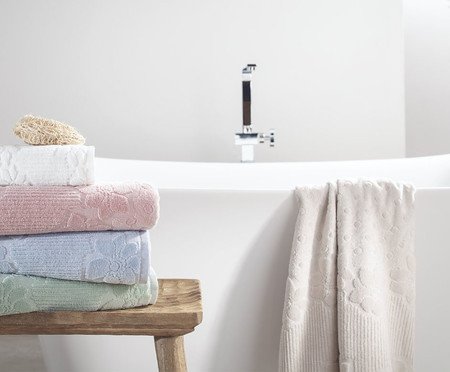 Jogo de Toalhas Banhão Lollipop - Branca | Westwing