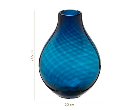 Vaso de Vidro Caio - Azul | WestwingNow