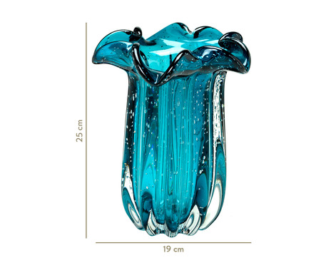 Vaso de Vidro Raquel - Azul | WestwingNow