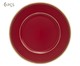 Jogo de Sousplat Galles Hope Vermelho, Vermelho | WestwingNow