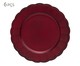 Jogo de Sousplat Galles Gardenia Rouge, Vermelho | WestwingNow