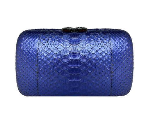 Mini Clutch Louise Snake Blue, blue | WestwingNow