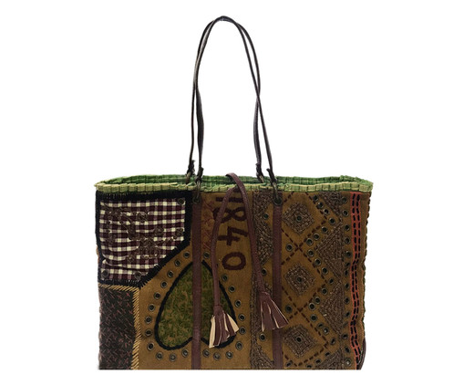 Bolsa Mia Bordada Verde, green | WestwingNow