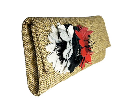 Clutch Anabel Natural Flower, beige | WestwingNow