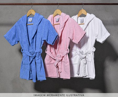 Roupão Kids Branco - GG | Westwing