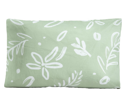 Fronha Avulsa Essencialle Maxi Floral Verde | Westwing