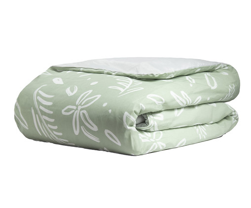 Capa para Duvet Essencialle Maxi Floral Verde, Verde | WestwingNow