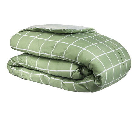 Edredom Misto Classic Grid Verde | Westwing