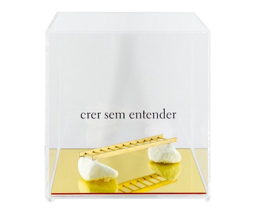 Caixa Decorativa Crer sem Entender, Colorido | WestwingNow