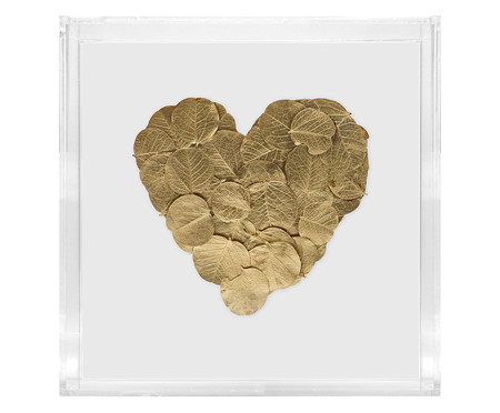 Caixa Decorativa Heart Dourado