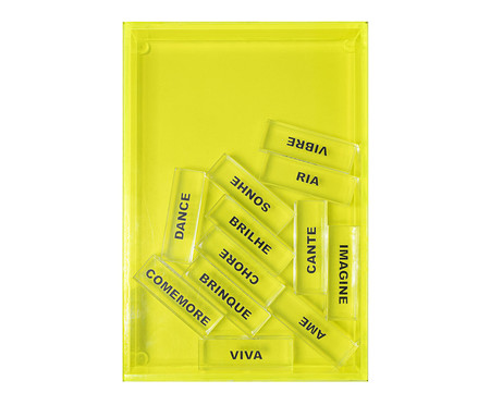 Caixa Decorativa Words Verde | Westwing