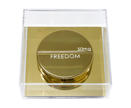 Caixa Decorativa Freedom Dourado