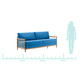 Sofá em Corda Turati - Azul, Azul | WestwingNow