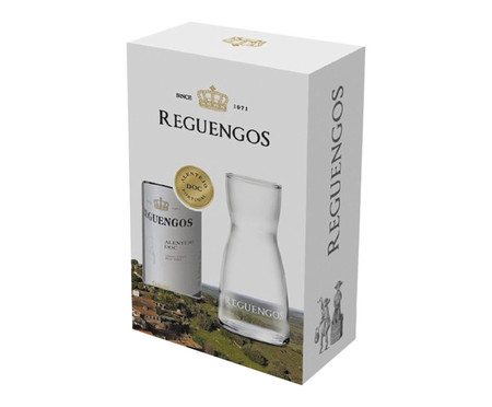 Kit Vinho Tinto Português Carmim Reguengos Alentejo - 750ml