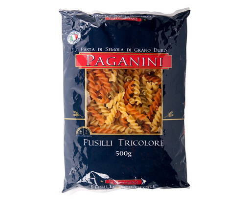 Macarrão Italiano Fusilli Tricolore Paganini - 500g, Colorido | WestwingNow