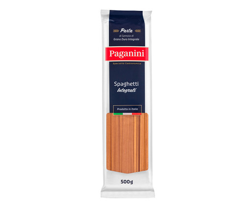 Macarrão Italiano Spaghetti Integral Paganini - 500g, Colorido | WestwingNow