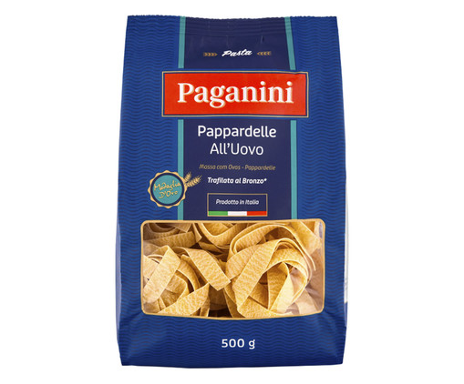 Macarrão Italiano Pappardelle com Ovos Medaglia D´Oro Paganini - 500G, Colorido | WestwingNow