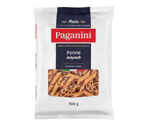 Macarrão Italiano Penne Integral Paganini - 500g, Colorido | WestwingNow