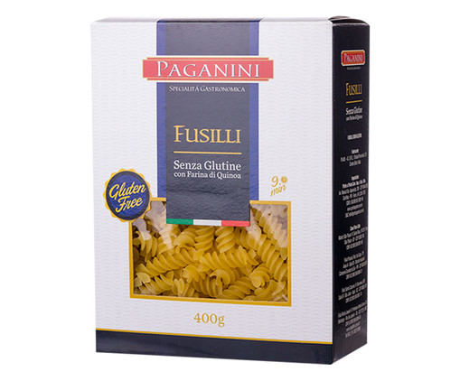 Macarrão Italiano Fusilli sem Glúten Paganini - 400g, Colorido | WestwingNow