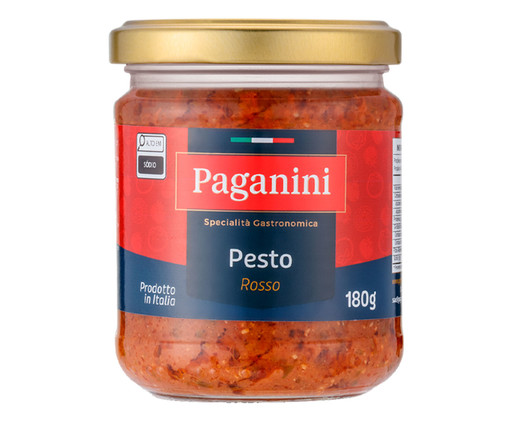 Molho Italiano Pesto Rosso Paganini - 180G, Colorido | WestwingNow