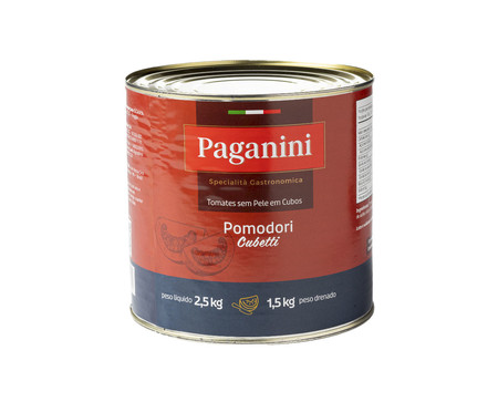 Pomodori Pelati Italiano Cubos Paganini - 2.550Kg