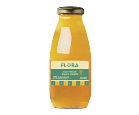 Suco de Uva Branco Integral Flora - 300ml