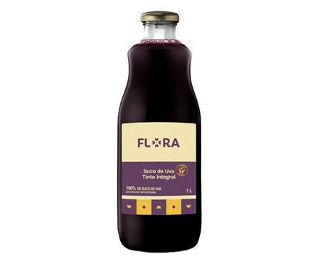 Suco de Uva Tinto Integral Flora 1L