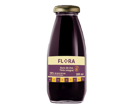 Suco de Uva Tinto Integral Flora - 300ml