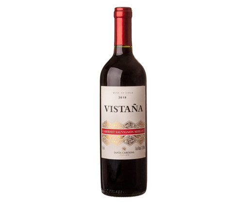 Vinho Tinto Chileno Santa Carolina Vistaña Cabernet Sauvignon Merlot - 750ml, Colorido | WestwingNow