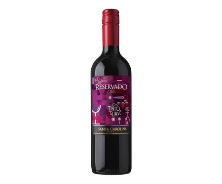 Vinho Tinto Chileno Santa Carolina Reservado Suave - 750ml