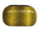 Mini Clutch de Couro Snake Yellow 16X9X4cm, multicolor | WestwingNow