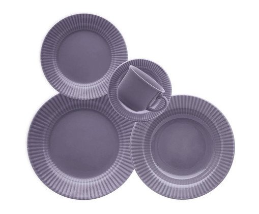 Aparelho de Jantar e Chá Roxo, Roxo | WestwingNow