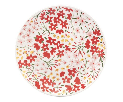 Jogo de Pratos Rasos Floral, Colorido | WestwingNow