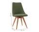 Cadeira em Madeira e Tecido Ella - Verde Musgo, Verde | WestwingNow